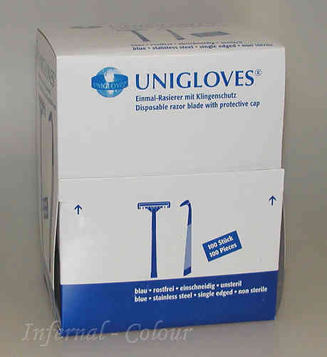 Unigloves® Einmalrasierer blau