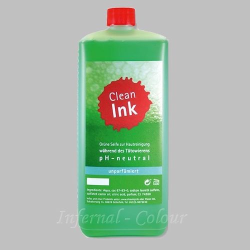 Clean Ink Grüne Seife, unparfümiert, 1000 ml