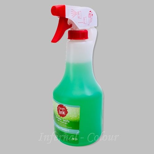 Clean Ink Grüne Seife, unparfümiert, 500 ml Sprühflasche