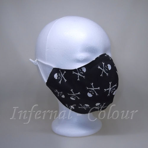 Mund und Nasenbedeckung, Behelfsmaske, BMNS, Pirat mit Filtertasche XL