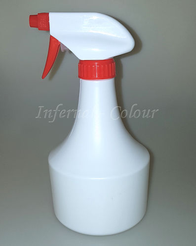 Zerstäuberflasche weiss / rot mit Sprüh- und Schaumkopf 500 ml